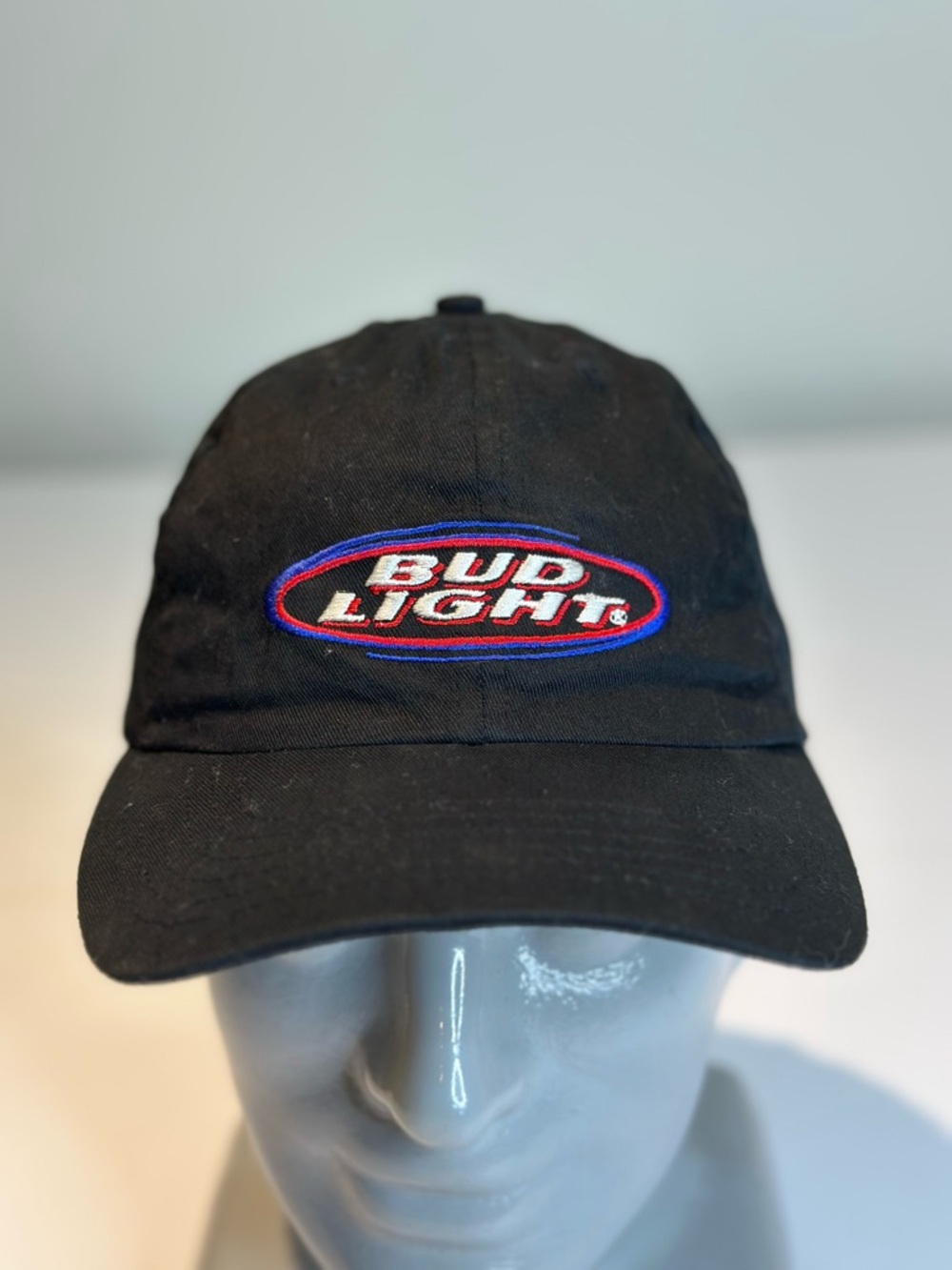 Bud Light Black Embroidered Baseball Cap